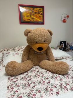 SQEQE Giant Teddy Bear Stuffed Animals 39 in, Large Teddy Bear Plush for Kids Adults, Cute Huge Plushies for Birthday Valentine's Gift