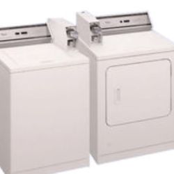 *×*Coin Operated Whirlpool Washer Dryer Set* Direct Drive *Solid Old School Set