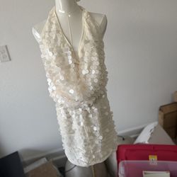Xl bling white outfit