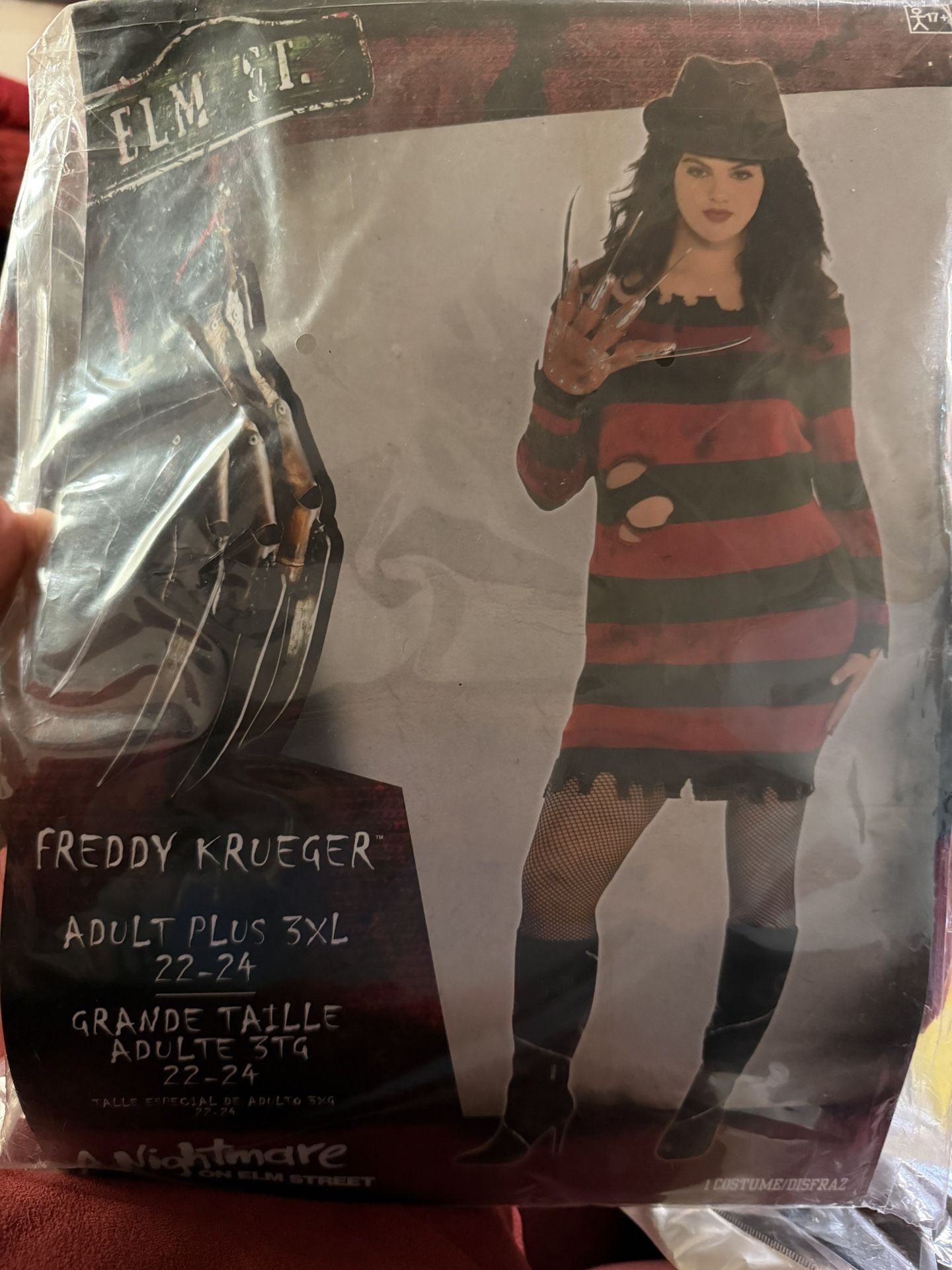 Adult Plus Size 3XL Freddy Krueger Costume