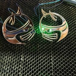 Illuminated Red eye Fender badges- Design your own