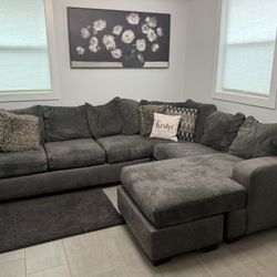 Large Dark Gray Sectional