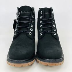 Timberland Premium 6 Inch Warm Collar Boots Black Women’s Size 8.5