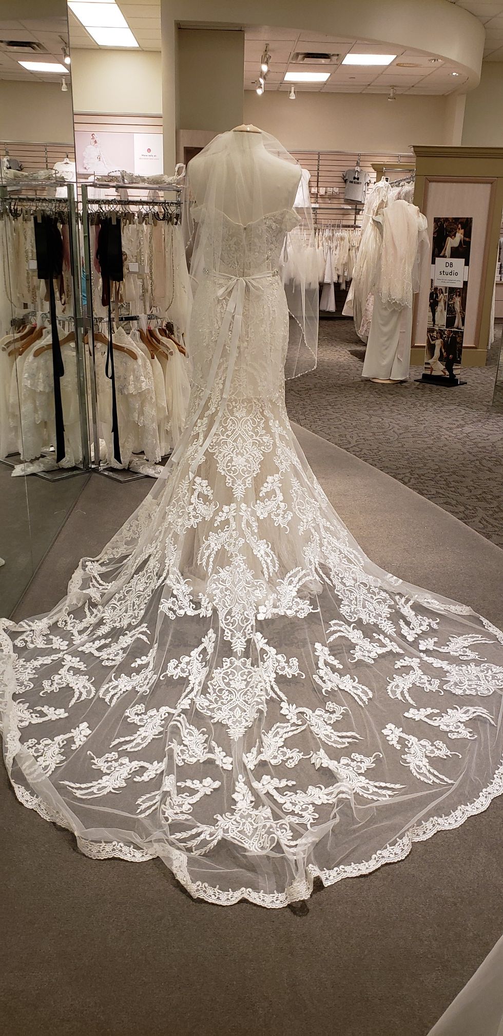 David's bridal lace dress brand new NEVER used