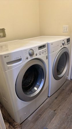 Used washing machine and dryer dryer is gas and electric
