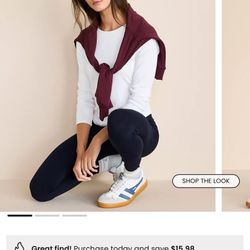 Loft Petite Navy Legging Side M