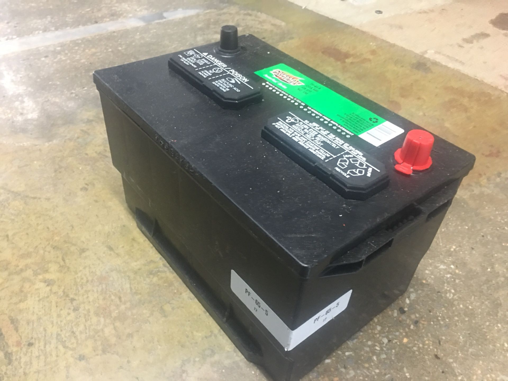 New Interstate battery PF 65-5 CCA 650 CA 810 RC 130