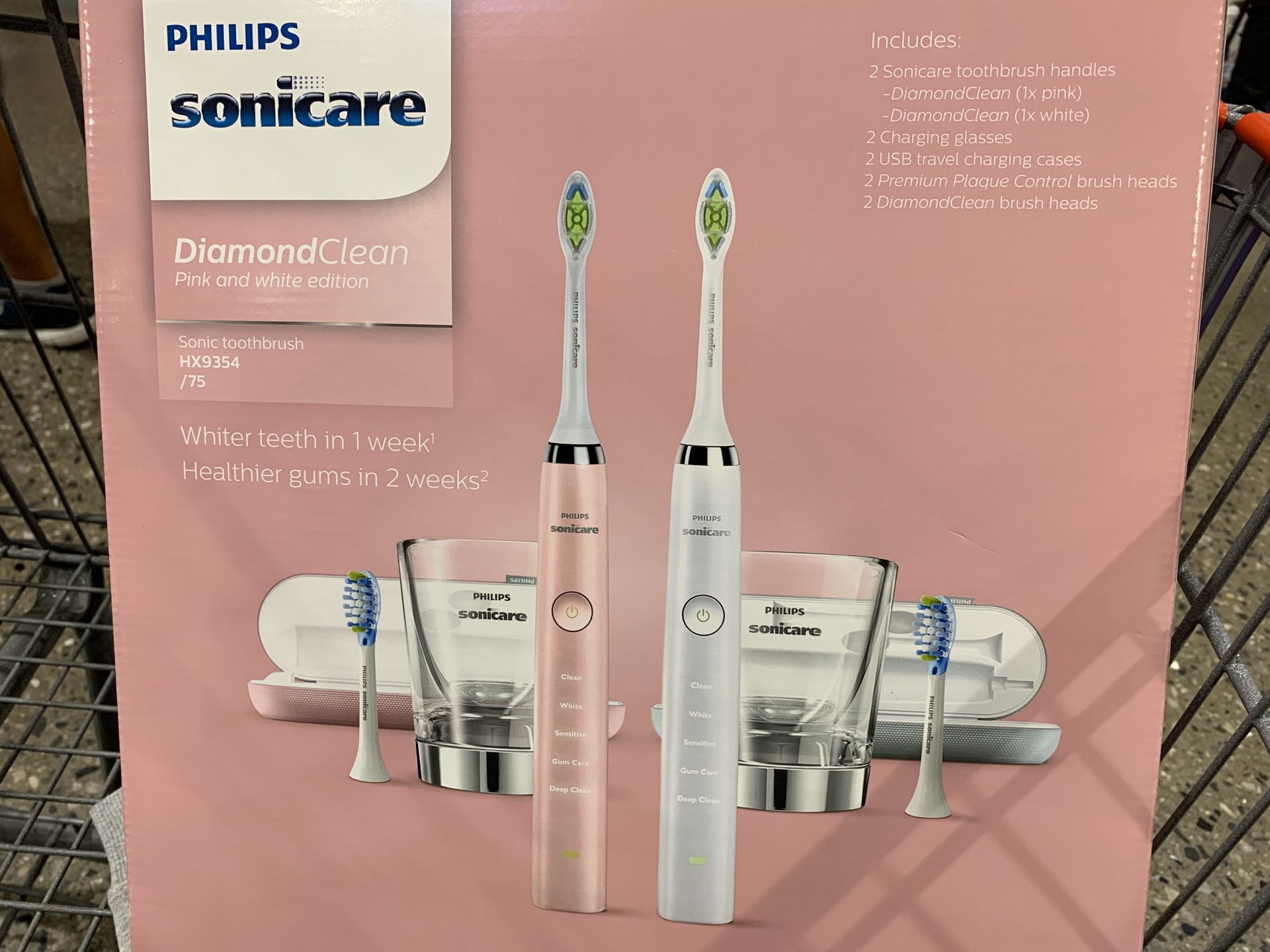 Philips sonicare DiamondClean white toothbrush