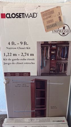 ClosetMaid Impressions 4–9 ft Narrow Closet Kit