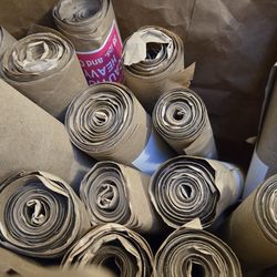 6.5lbs Used Packing Paper in Rolls