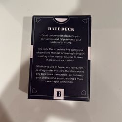 Date deck playing cards