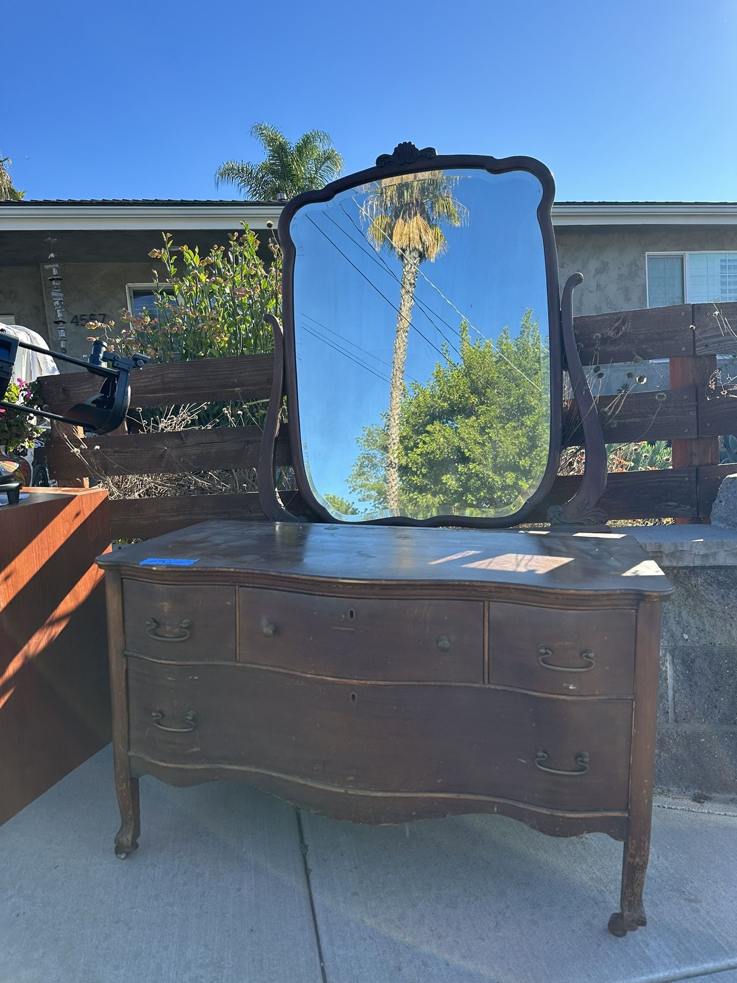 Vintage Turn of the Century Vanity With Mirror