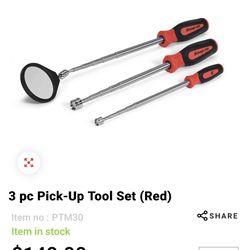 Snap On 3 Pc Pick Up Tool Set (Dark Titanium) 