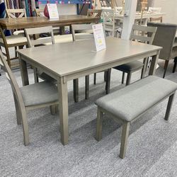 6pc Dinning Table Set $599