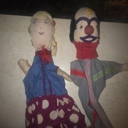 Vintage hand Puppets in good condition 