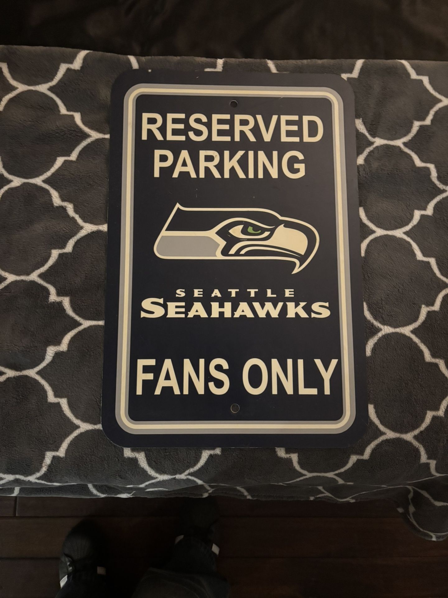 Seattle Seahawks Parking Sign