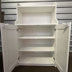 White Storage Cabinet 