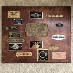 Antique Player Piano Nameplates Original Manufacturer Plaques Lot early 1900s