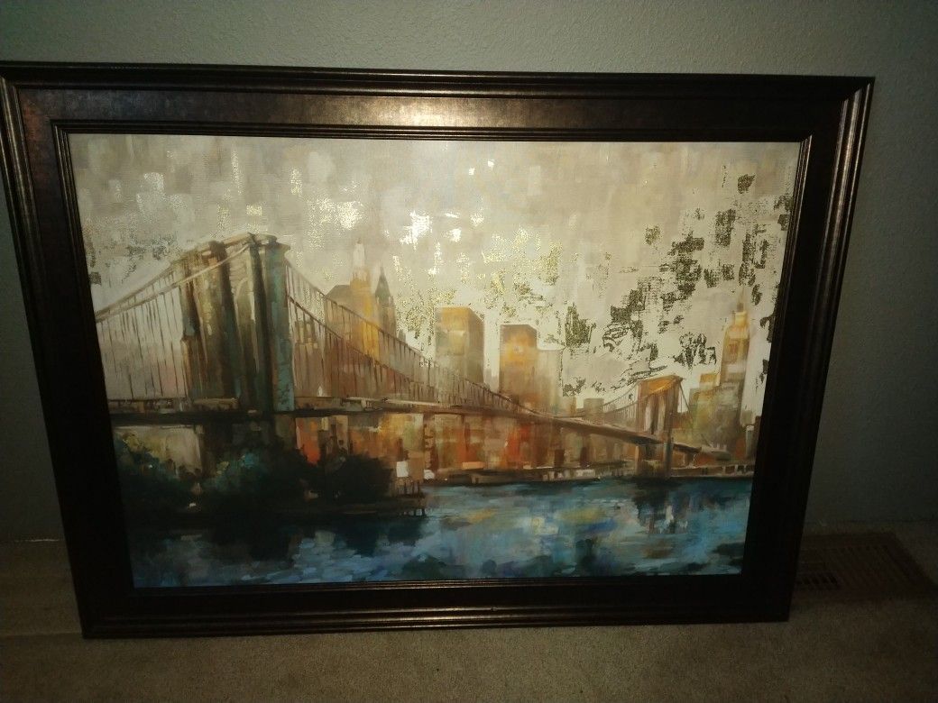 Wall art of Brooklyn Bridge