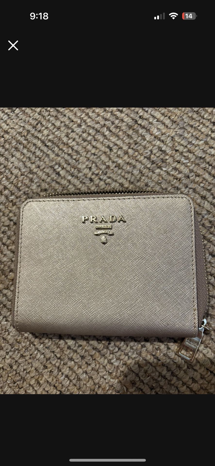 Gold Metallic Wallet