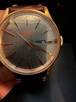 Nixon Watch with Leather Strap