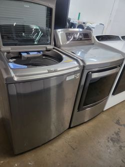 LG SET STEAM WASHER AND ELECTRIC DRYER