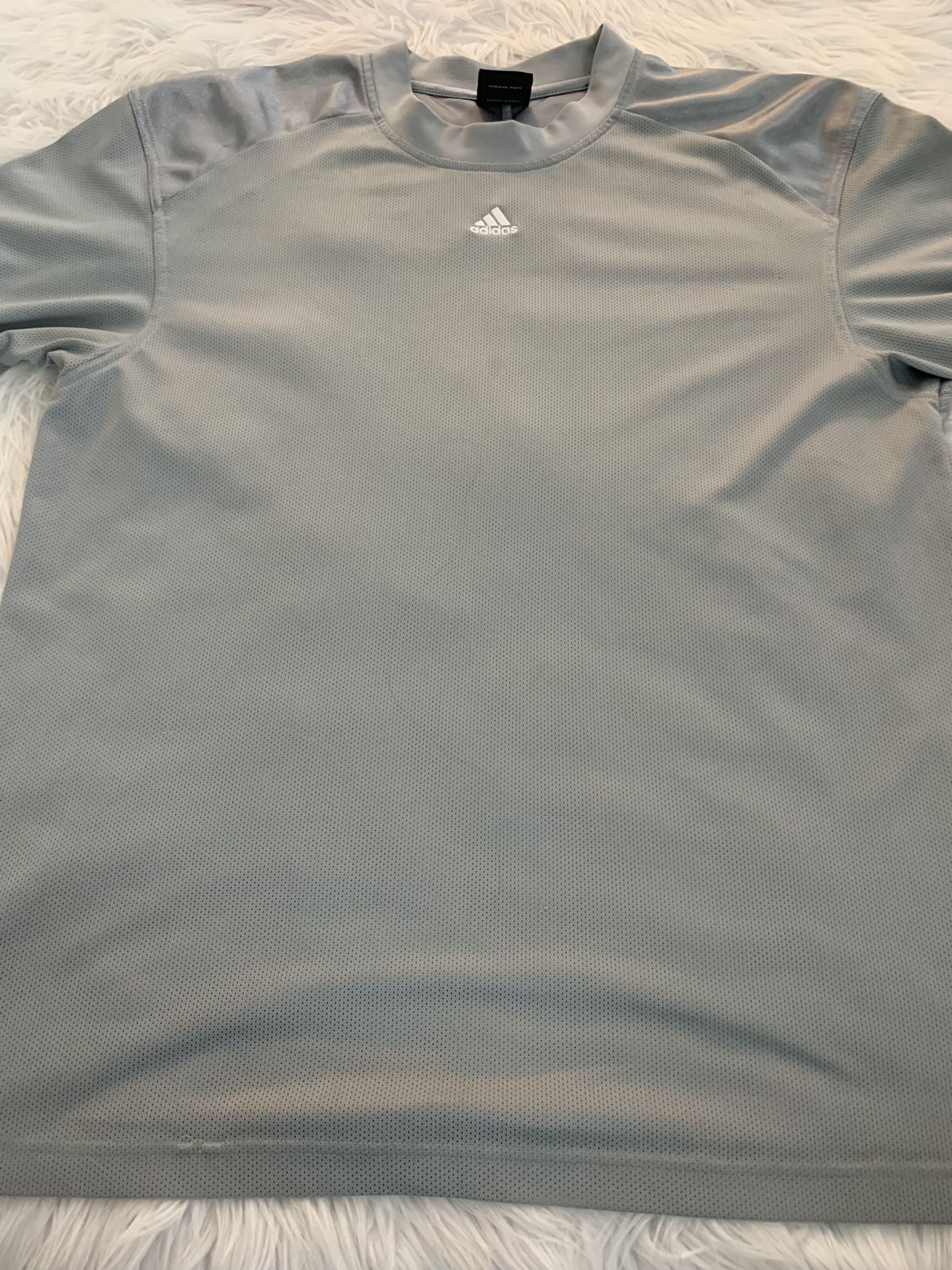 Gray Athletic Adidas Jersey Large
