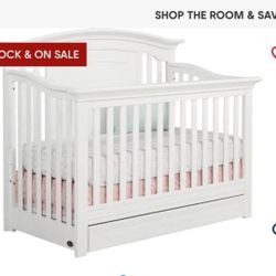 White Baby Crib  