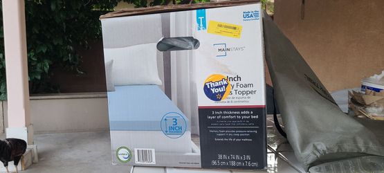 Memory foam twin toper