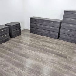 Dresser, chest and 2 nightstands - Cómoda, Gavetero y 2 mesitas de noche