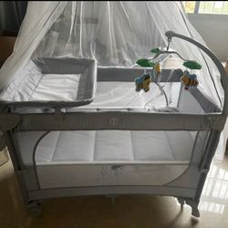 Baby stroller and baby cot in one