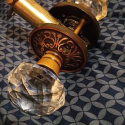 Diamond Crystal Doorknob Set