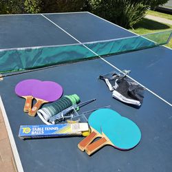 Ping Pong Table And Supplies