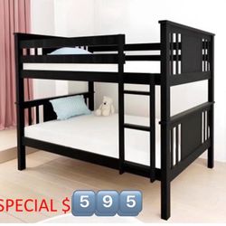 Literas Individual.  Se Puede Acer Dos Camas Twin.  New Twin  / Twin Wooden Bunkbed With Both Nice Mattresses Included  👈🏼 