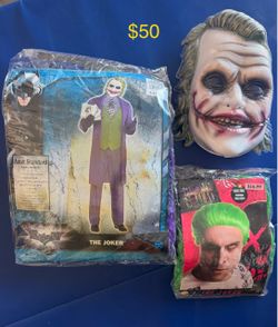 The Joker Halloween Costume Bundle