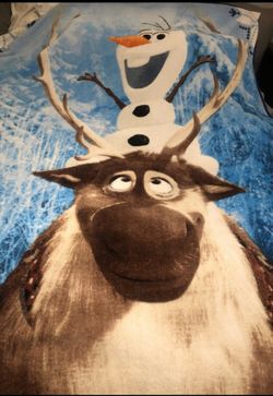 twin size frozen fleece blankets $12 each