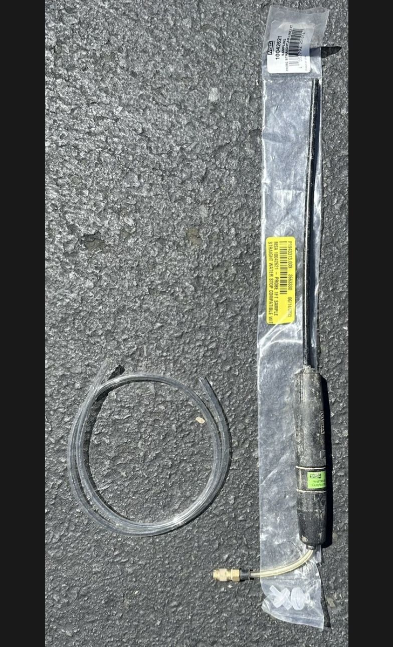 MSA 10042621 Altair 5X Sampling Probe Straight Air-Line 1' Color Black