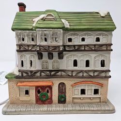 Vintage Bradford Handpainted Porcelain Illuminated Christmas House