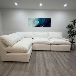 Sectional White Power Recliner Cloud Styler Sofa City Furniture Couch SKYE FREE DELIVERY