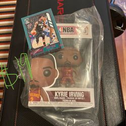 $19 Kyrie Irving Cavs Funko Pop & Nets Collectors Card - New 