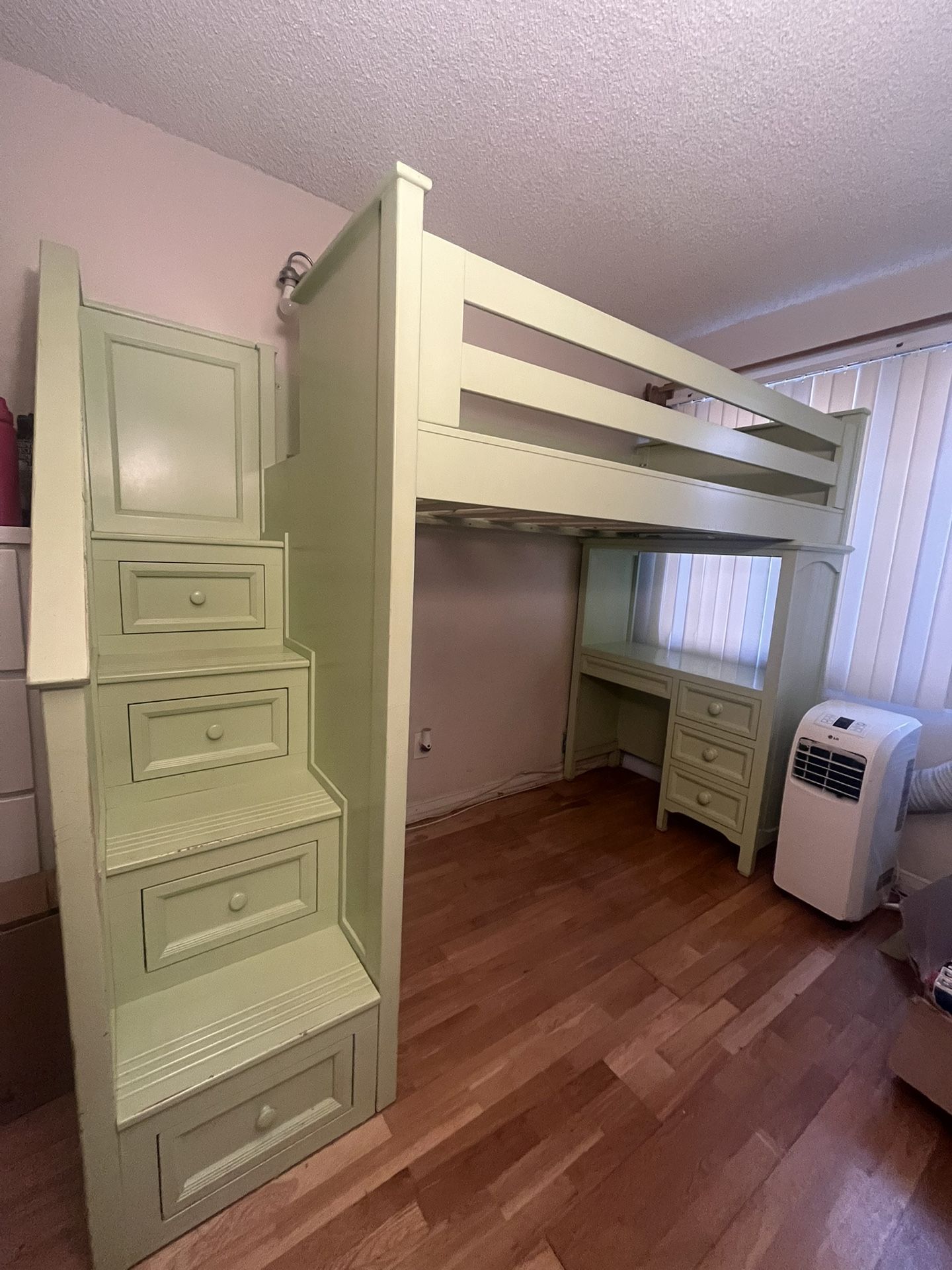 2 piece set bunk bed (triple bunk bed)