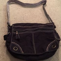 Black messenger bag