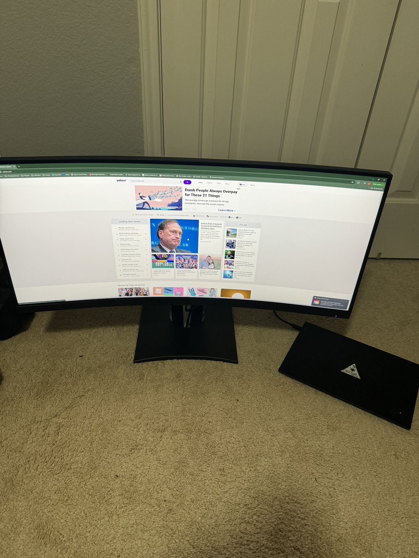 34” Curved ViewSonic VP3456A Dock Monitor w/ Ethernet, USB C and 100w power delivery