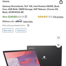 Gateway Chromebook 150$