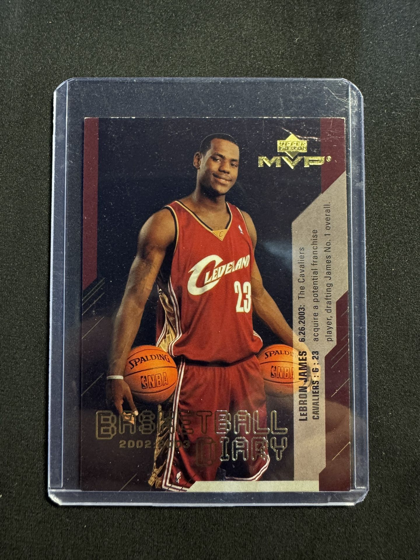 2003-04 Upper Deck MVP - Basketball Diary LeBron James #BD13 (RC)