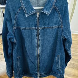 Womens Oversized Jean Jacket NEW