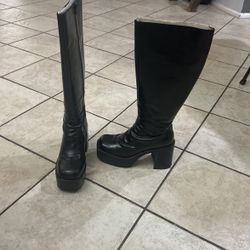 Jeffrey Campbell band boots in black