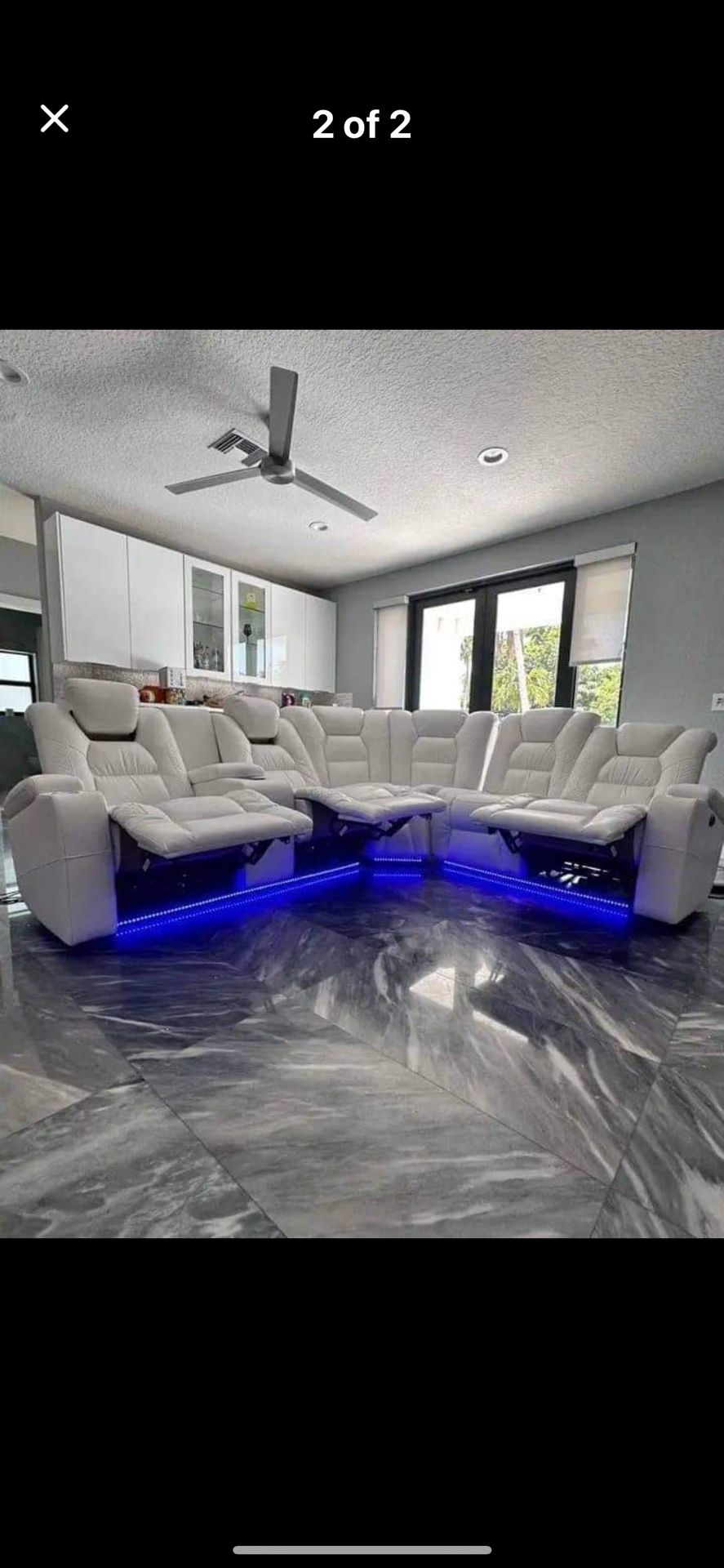 LED Reclining S.  E. C. T. I. O. N. A. L. S Sofas In Stock