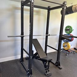 Rogue rack / barbell / bench / matador