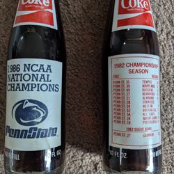 Penn State Championship Coke Bottles 